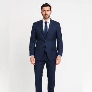 Nikky New York Navy Wool Blazer – 38R – and Slacks 32. 2 piece suit. Rack 1